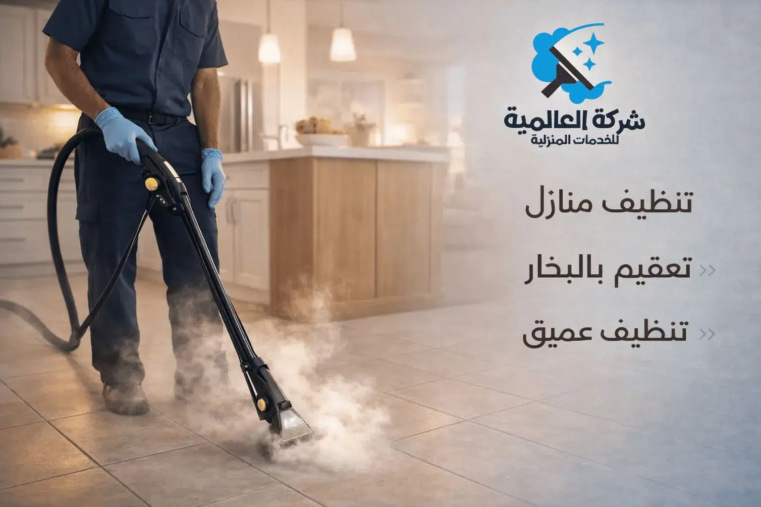 تنظيف وتعقيم المنازل